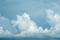 Photo of some white clouds and blue sky cloudscape for background use Royalty Free Stock Photo