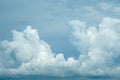 Photo of some white clouds and blue sky cloudscape for background use Royalty Free Stock Photo
