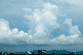Photo of some white clouds and blue sky cloudscape for background use Royalty Free Stock Photo