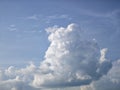 Photo of some white whispy clouds and blue sky cloudscape Royalty Free Stock Photo