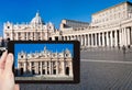 Photo of St.Peter Cathedral on square in Vatican