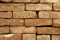 Stacked reclaimed bricks