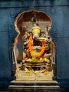 A photo of statue of lord Ganesha Hindu god of kala Ram temple in Nashik Royalty Free Stock Photo