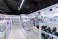 Minsk, Belarus - Nov 25, 2021: Photo of a store with beauty and care products for face and body in the mall. Interior