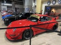 Striking Red Porsche Sports Car at the Auto Show in Washington DC Royalty Free Stock Photo