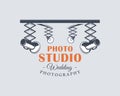 Photo studio label concept Royalty Free Stock Photo