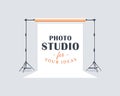 Photo studio label concept Royalty Free Stock Photo