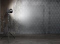 Photo studio in old grunge interior Royalty Free Stock Photo