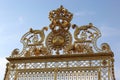 Stunning and gorgeous golden gate in Versailles Castle in Paris, France