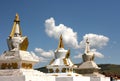 Photo of stupa. Amarbayasgalant Monastery in northern Mongolia.