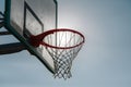 Photo Sunlit basketball hoop signifies intense sport game Royalty Free Stock Photo