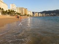 Sunset at Acapulco Hotel Row in Guerrero Mexico