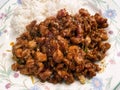 Super Spicy Szechuan Chicken Chinese Food With White Rice