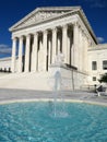 Supreme Court and Water Fountain in Washington DC Royalty Free Stock Photo