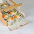 Sushi Box With Four Pieces of Sushi