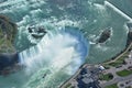 Aerial shot of Horseshoe falls- Niagara Falls Ontario Royalty Free Stock Photo