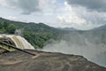 Breath taking Landscape at Athirapally waterfall kerala Royalty Free Stock Photo