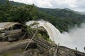 Breath taking Landscape at Athirapally waterfall kerala Royalty Free Stock Photo