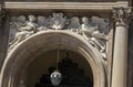 The sculptujre of Basilica del,pilar in zaragoza Royalty Free Stock Photo