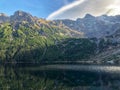 Mountains, Snow, Sunshine and Transparent Water in one Frame