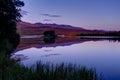 Sunrise over mountains in Denali National Park in Alaska United Royalty Free Stock Photo