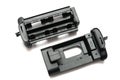A digital single lens reflex camera vertical grip battery trays Royalty Free Stock Photo