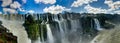 Panorama Iguazu Waterfalls Jungle Argentina Brazil Royalty Free Stock Photo