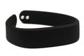 A full black rubber smart watch wrist band Royalty Free Stock Photo