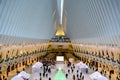 Inside the Oculus Building in Lower Manhattan, NYC