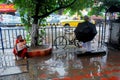 A rainy day in kolkata Royalty Free Stock Photo