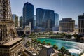 View Towards Cosmopoliten Hotel with Eiffel Tower in Las Vegas N