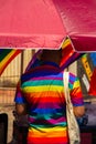 Photo taken during the LGBTQIA+ Pride Parade in Goiania.