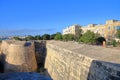Impregnable walls of the city of Valletta in Malta