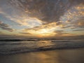 Sunset over the Big Beach - Arraial do Cabo Royalty Free Stock Photo
