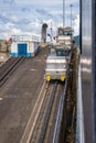 Panama Canal Mules Royalty Free Stock Photo