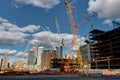 New York Highline Construction Work Cranes Building
