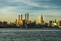 New York Skyline Cityview Manhatten with Empire State Building Royalty Free Stock Photo