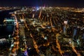 New York Skyline Cityview Manhatten Night from World Trade Cente