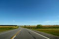 Highway 2 to Montevideo Royalty Free Stock Photo