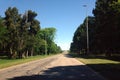 Highway 2 to Montevideo Royalty Free Stock Photo