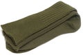 A photo taken on a pair of military olive green socks Royalty Free Stock Photo
