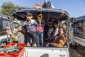 People in the truck in pugan,myanmar Royalty Free Stock Photo