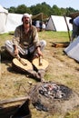 Grunwald, Poland - 2009-07-18: Blacksmith at work