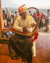 Musical instrument performance in pugan,myanmar Royalty Free Stock Photo