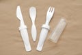 Portable plastic utensils for convenience