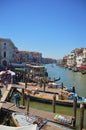 Summer trip to the sea with a floating Venetian water taxi