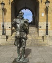 The sculpture of Cervantes in toledo,spain