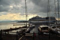 The port of Messina, Sicily