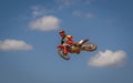 Motocross Action Scene - Rider in the clouds