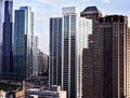 Photo of tall buildings. Chicago Royalty Free Stock Photo